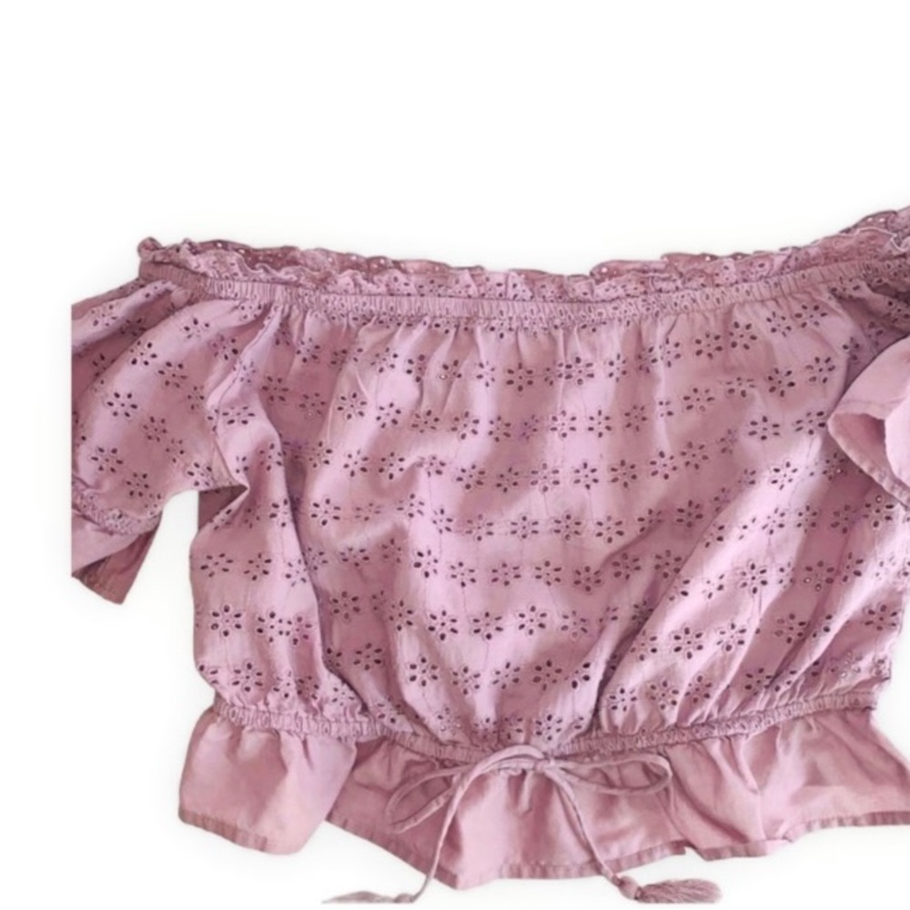 Dizzire Mauve Crop Top Sz L